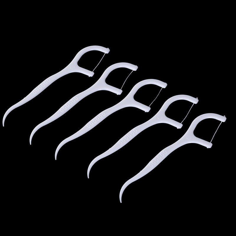 30Pcs/Set Plastic Toothpicks Teeth Cleanings Flossers Whitening Teeth Car.l8