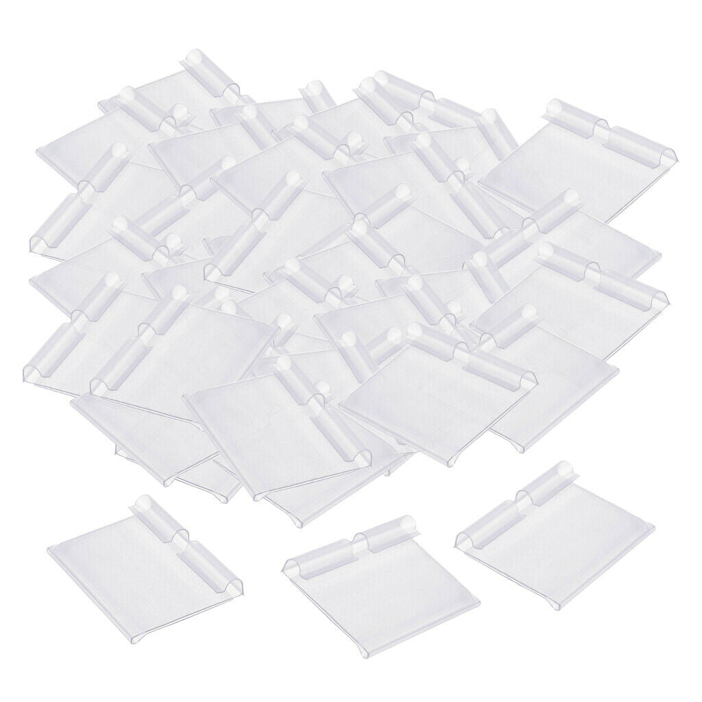 3X Clear Plastic Label Holder Retail Price Tag Label Holder 60x42mm