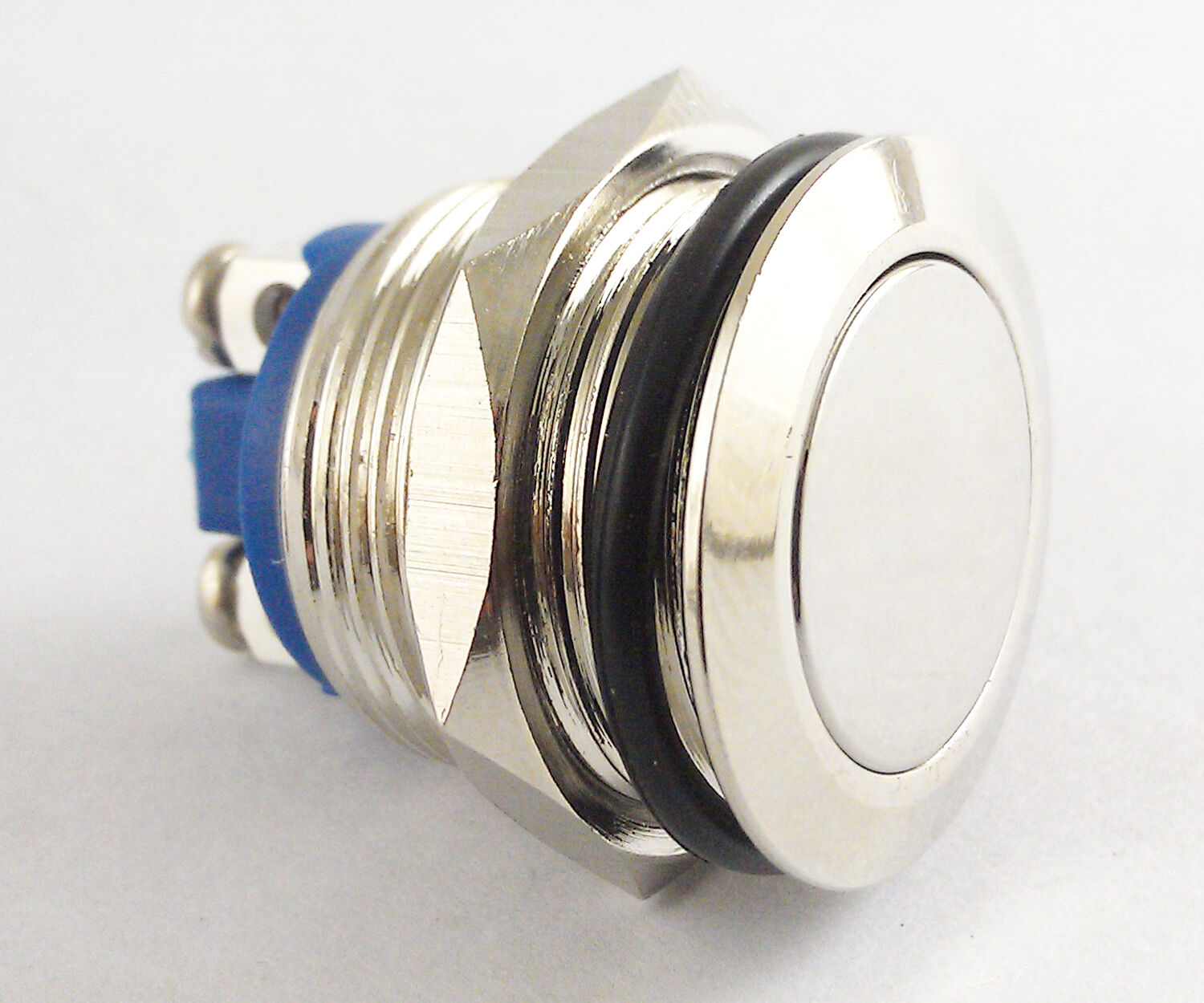 10pcs 250V 19mm QN19-A1 Metal Flat Top Push Button Momentary Waterproof Switch