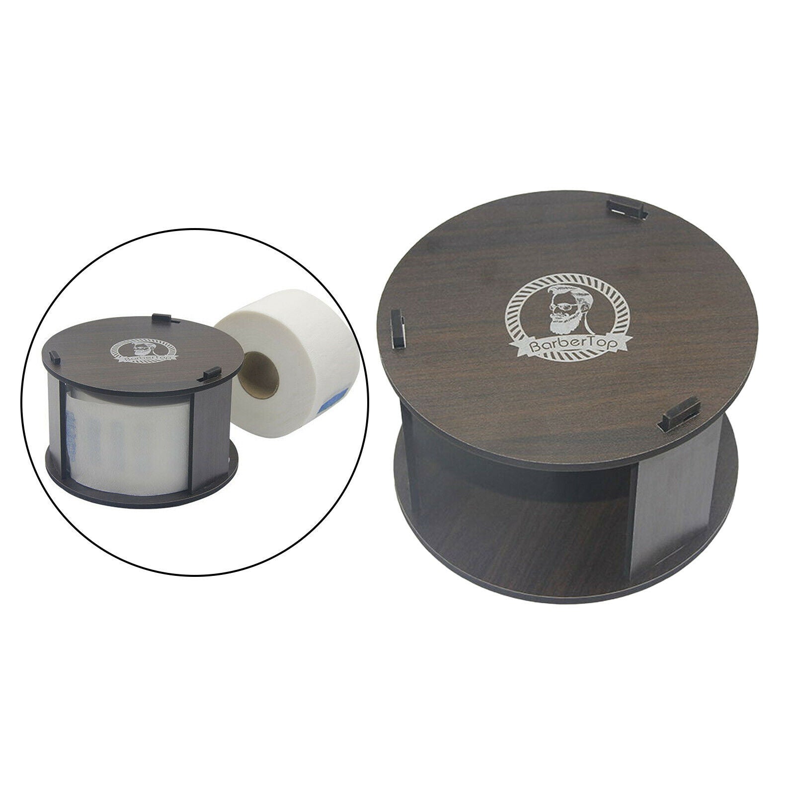 Hygienic hairdresser disposable neck paper dispenser for hairdressing salons