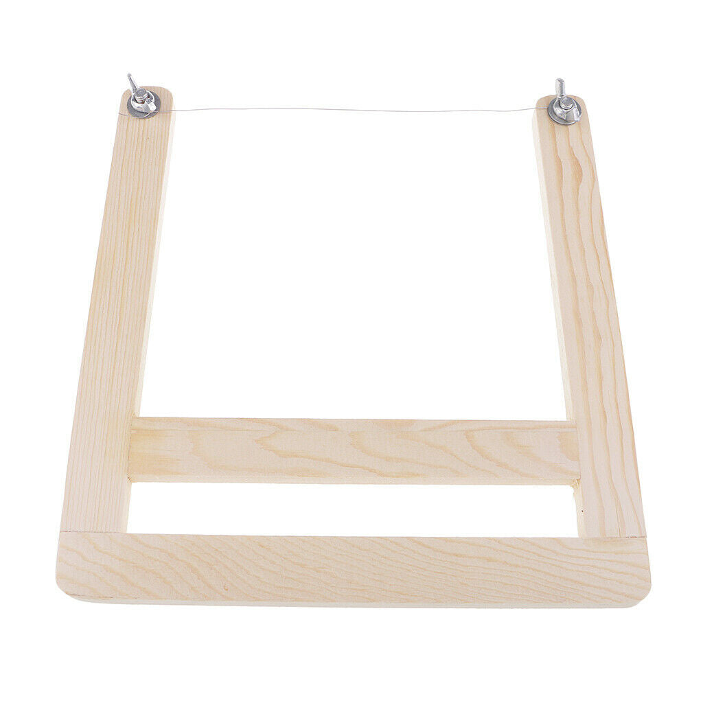 Wooden Stlye Soap Loaf Wire String Cutter Saw for Soap Candle Wax Making Loaf