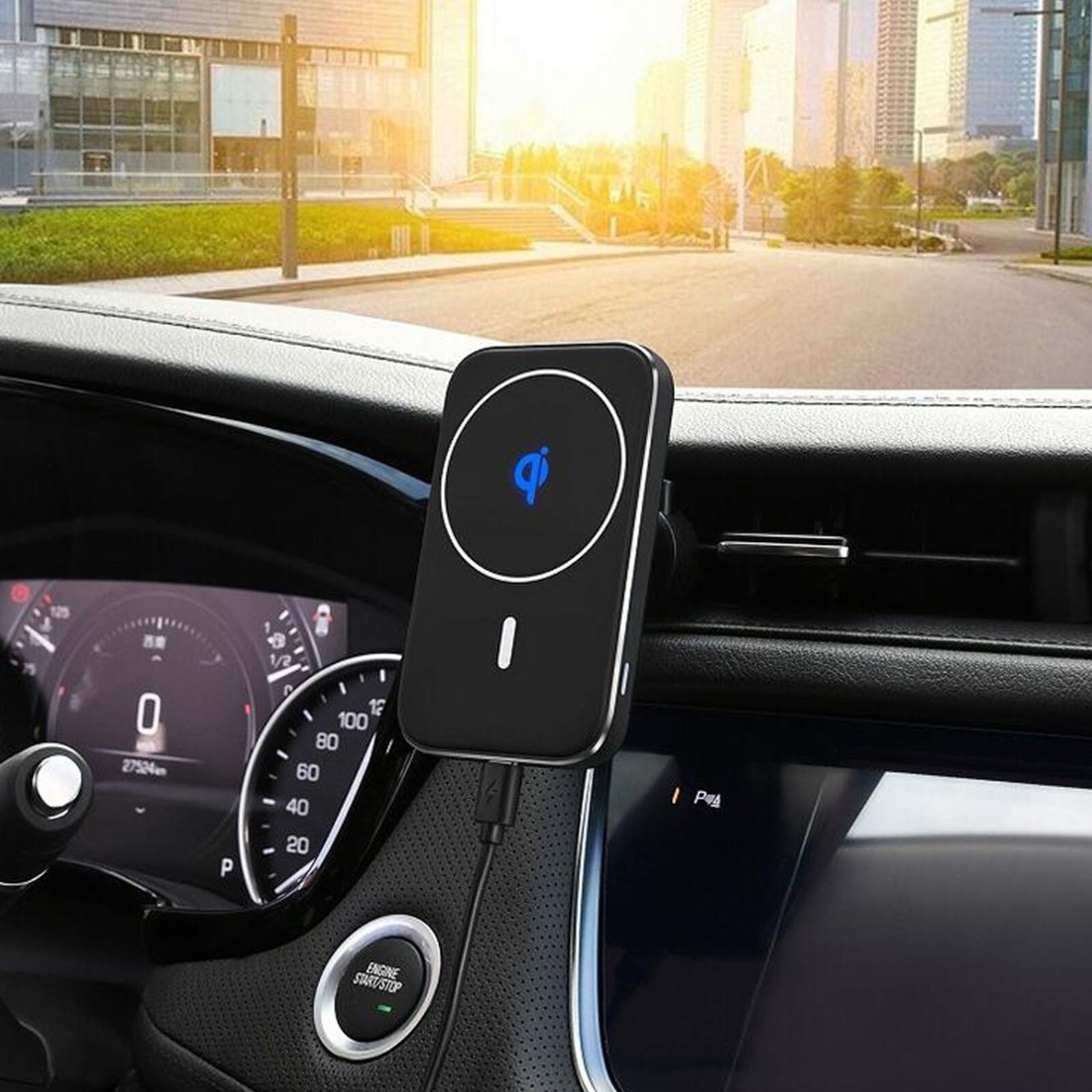 For iPhone12/Pro/Max 15W Magnetic Qi Wireless Car Fast Charger Holder