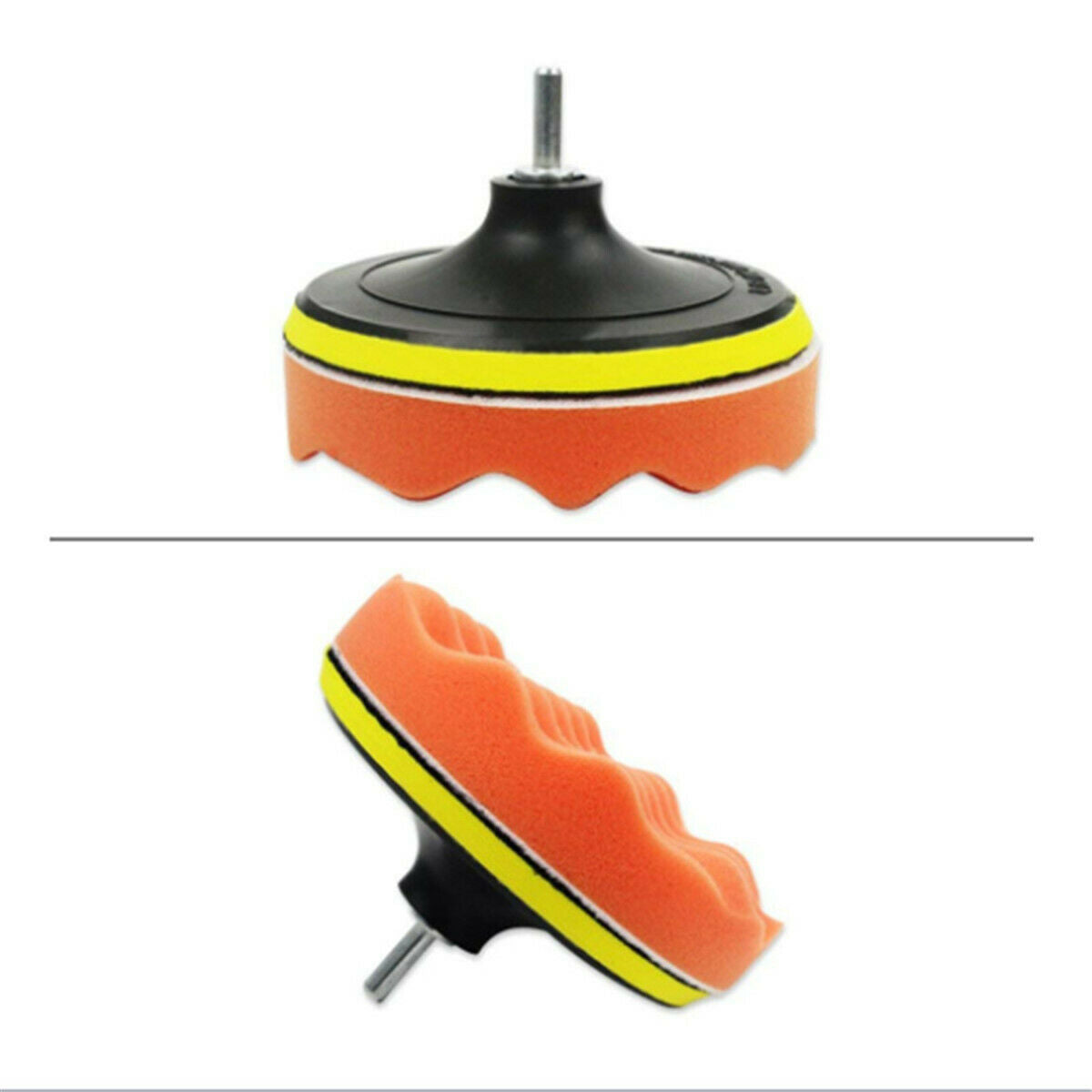 7Pcs 4"sponge Polishing waxing Buffing Pads Kit Compound-Auto Car Drill Adapter