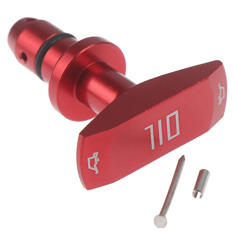 RED 1999-2011 Billet Oil Dipstick Handle Dip Stick for Mustang GT V8 GT500.ABDA