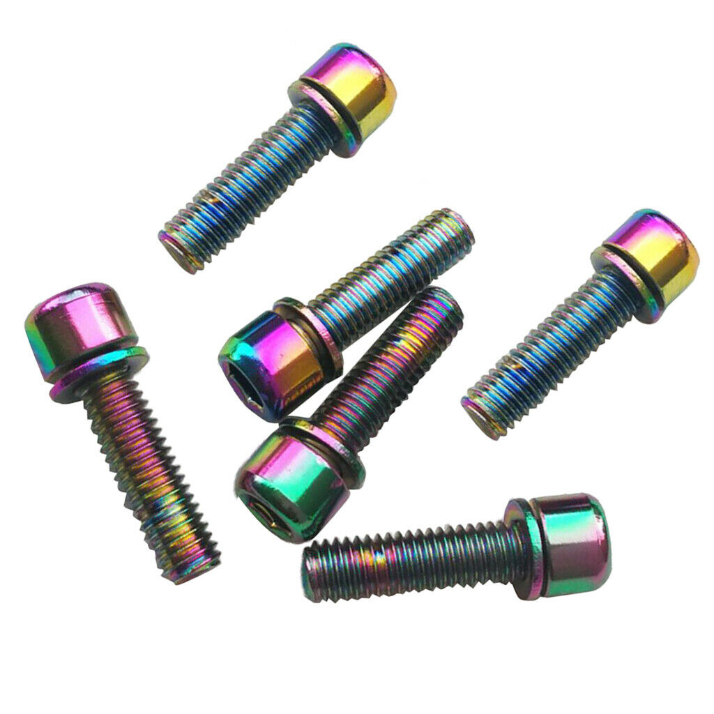 12 Pieces MTB Road Bikes Hex Socket Screws M5x18 for Rear Rack Fixed Gears