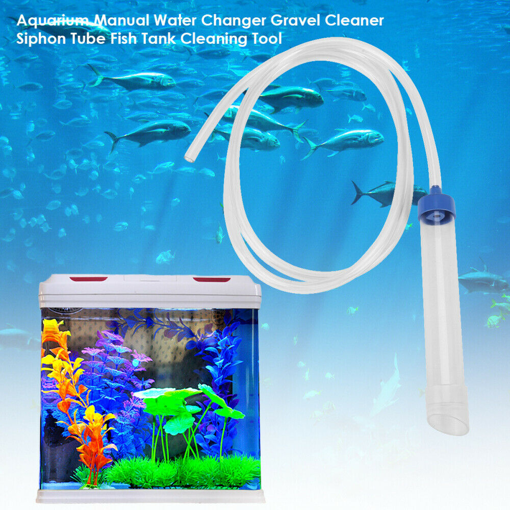 Aquarium Water Change Pump Syphon Gravel Sand Cleaner Fish Tank Siphon Tube