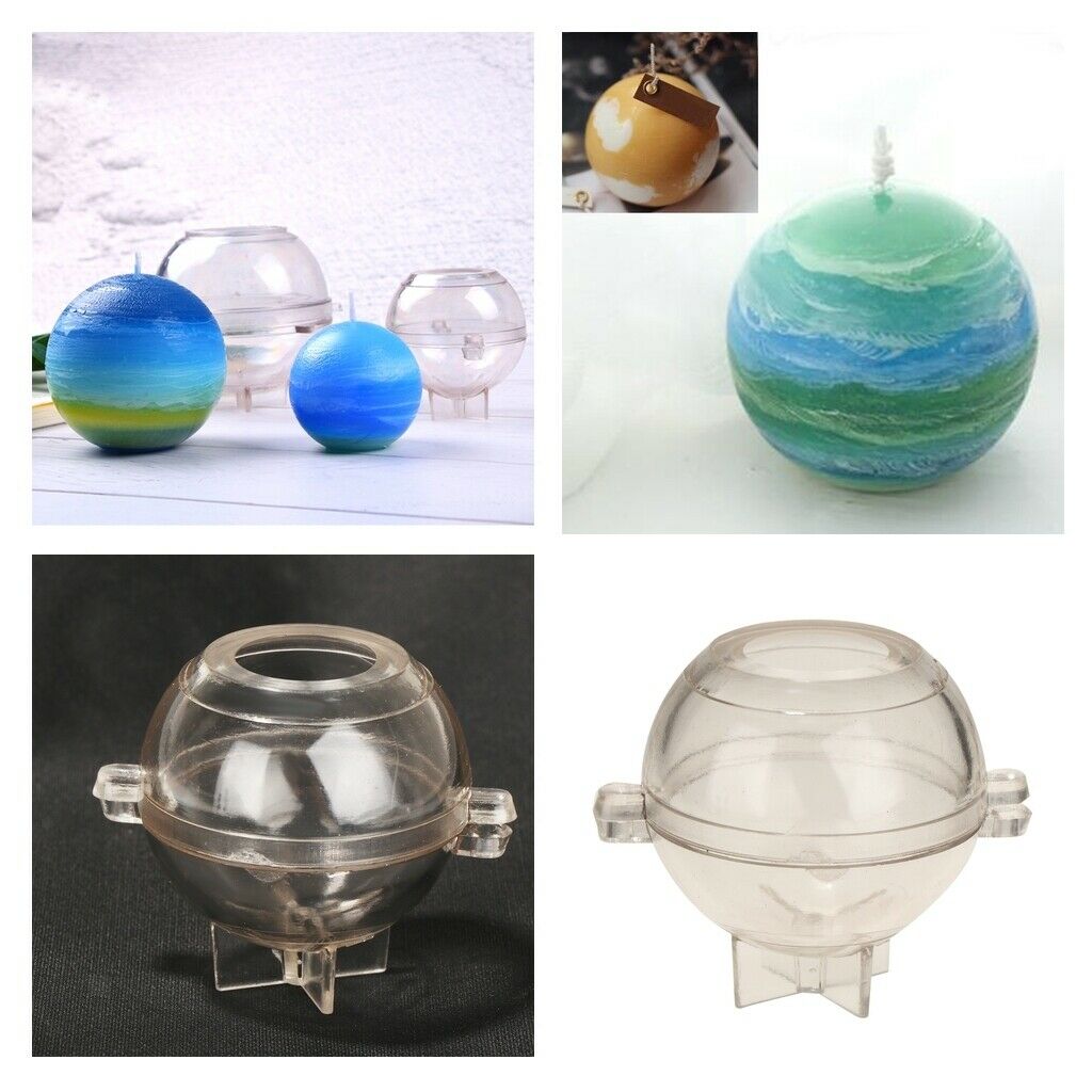 Clear Ball Shape Plastic Candle Mold DIY Candle Mould Handmade Soap Mold 5cm