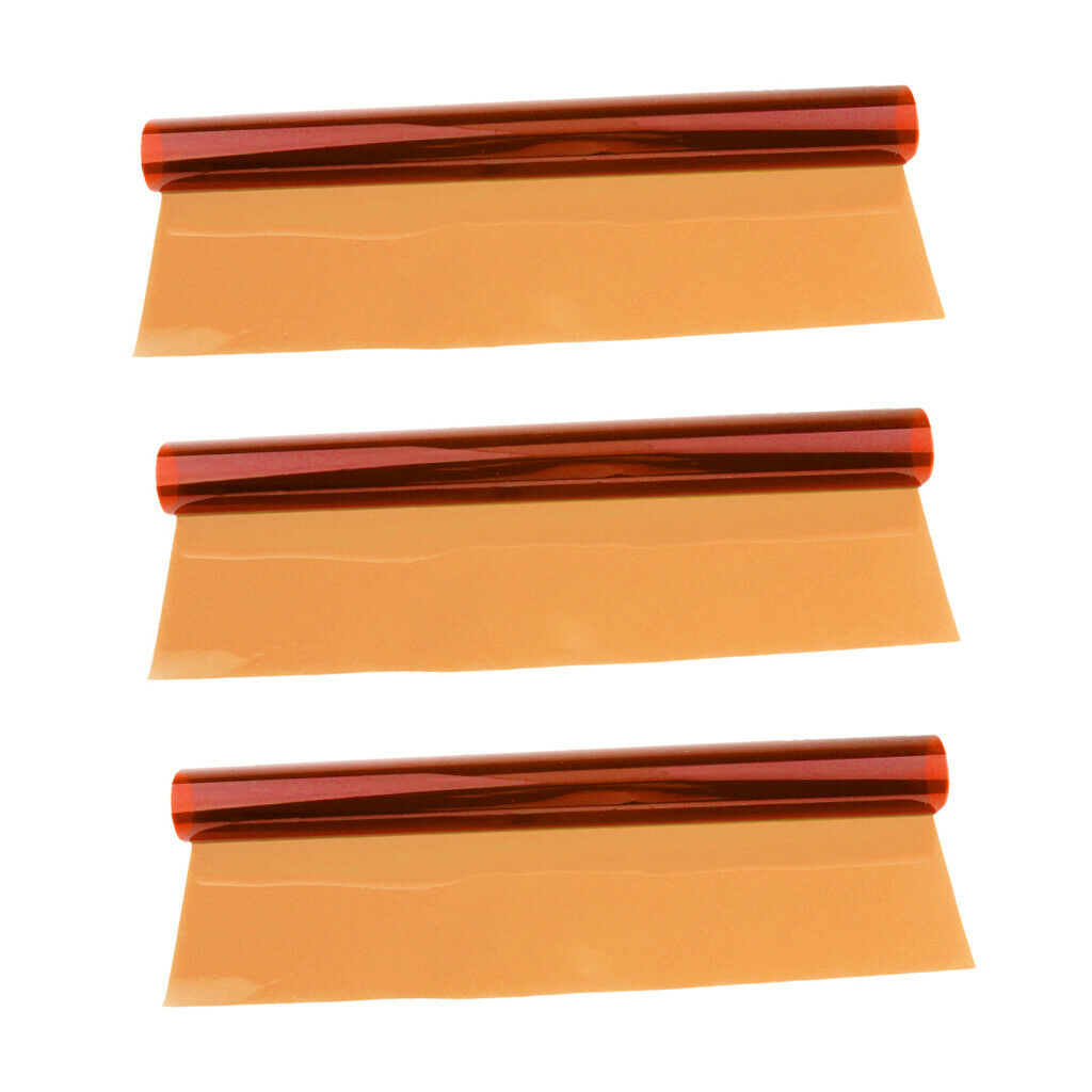 Qty 3 40×50cm Red Lighting Filter Colour Effects Gel Film Theatre Party Light