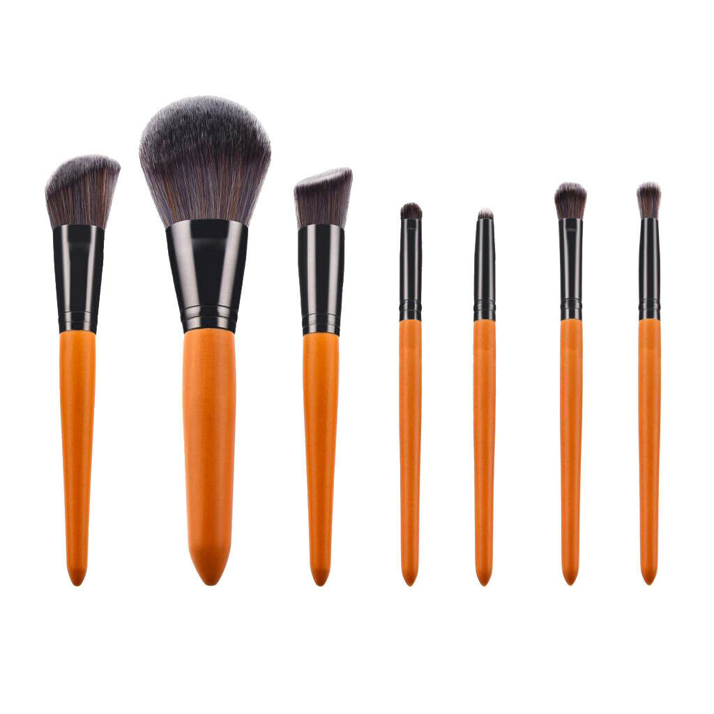 7 Pieces Face Makeup Brushes Set, Synthetic Eyeshadow Brushes Cosmetics Brushes