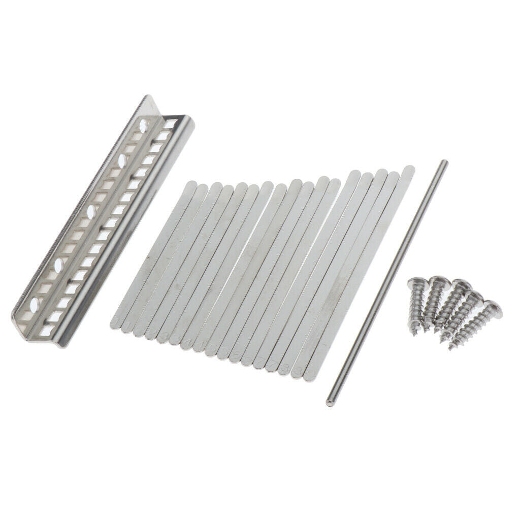 Durable Kalimba 17 Key DIY Thumb Piano Keys Saddle Replacement Parts Accs