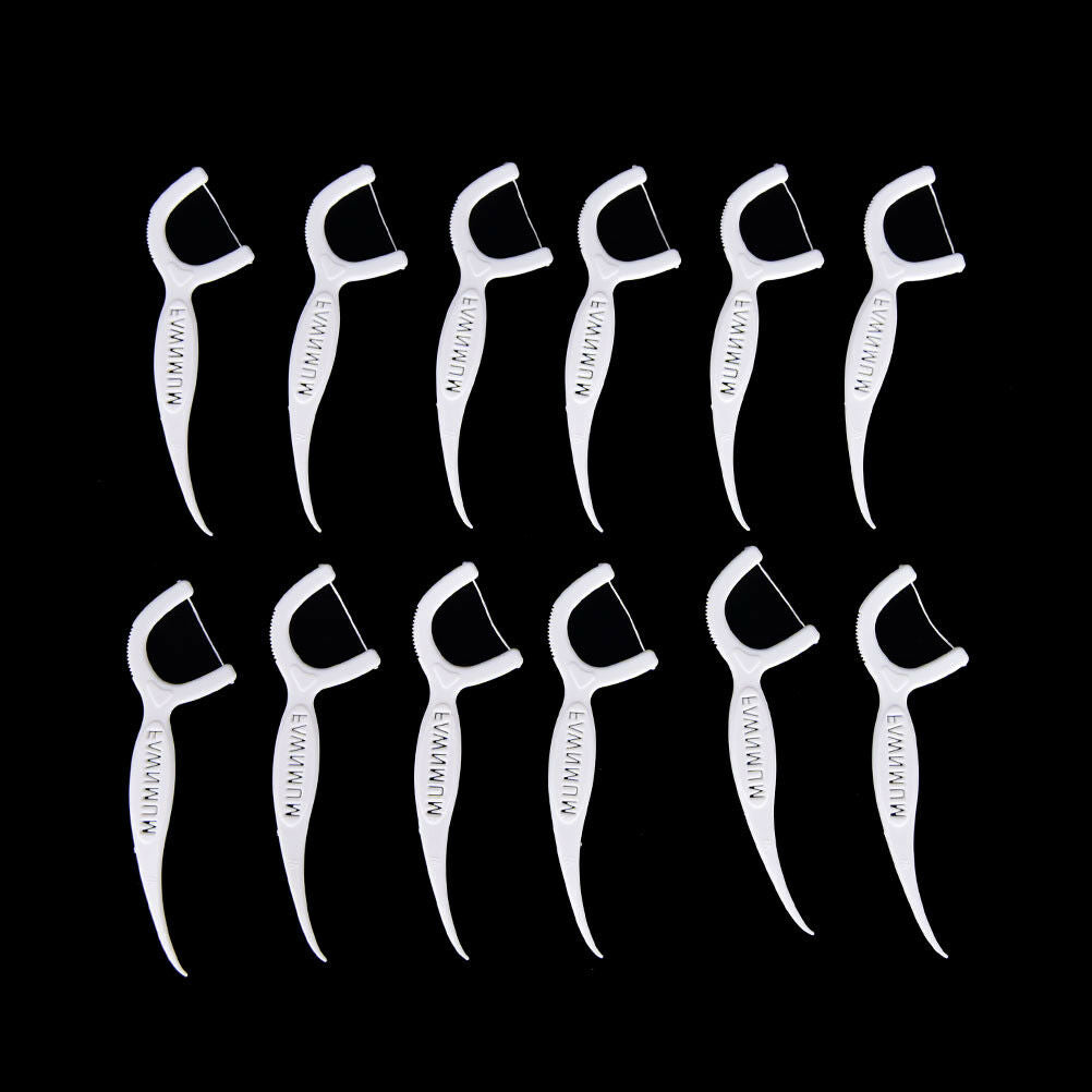 100pc/Pack Sticks Health Tooth Clean Picks Dental Floss Flosser Toothpic .l8