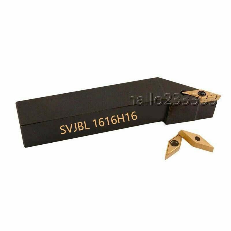 93° SVJBL 1616H16 External Lathe Turning Tool Holder + VBMT160404 Turning insert