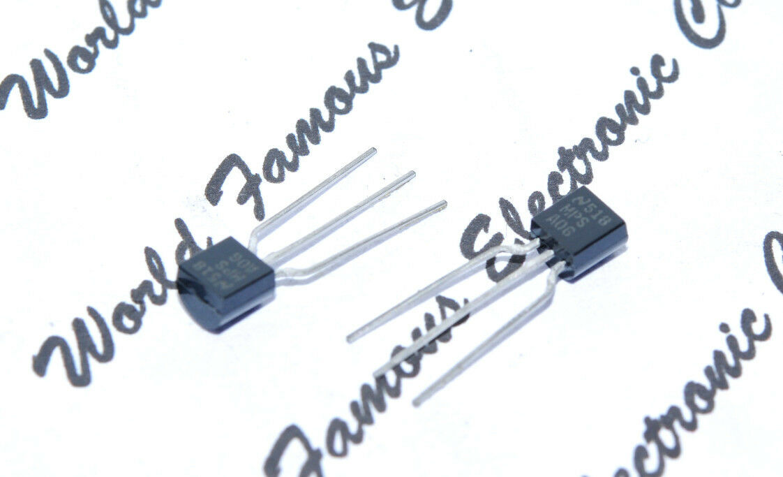 20pcs - NS MPSA06 NPN 0.625W 80V 0.5A Transistor - National Semiconductor