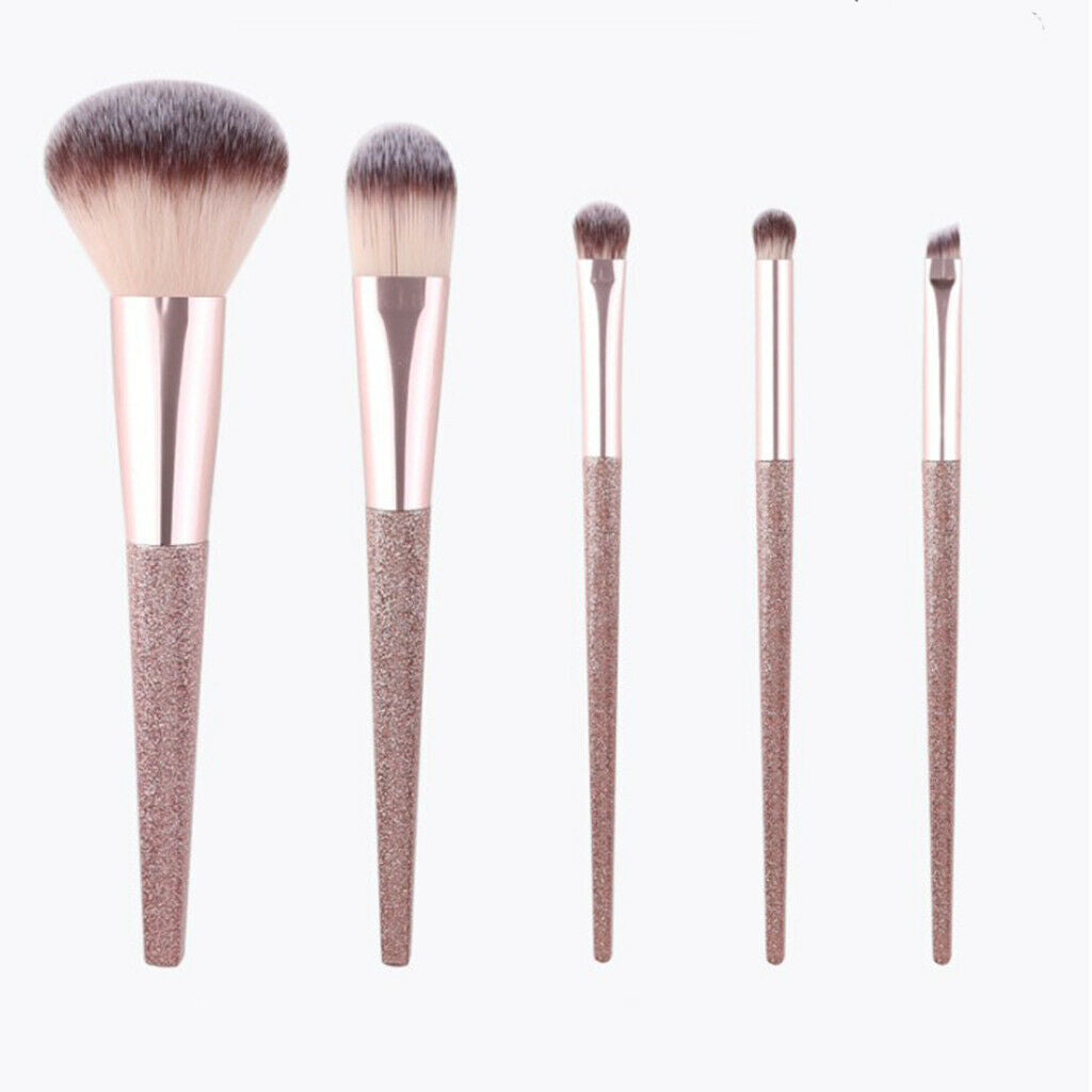 5pcs Ultra-soft Makeup Brushes Loose Powder Liquid Blender Eyebrow Brush