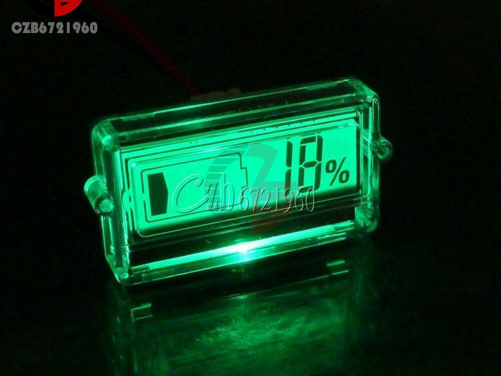 Waterproof LCD Battery Capacity Tester Indicator 12V Lead-acid Lithium New