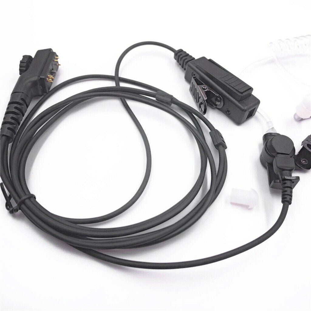 Earpiece Covert Air Acoustic Tube with PTT MIC in-Ear Headset for Hytera Radios