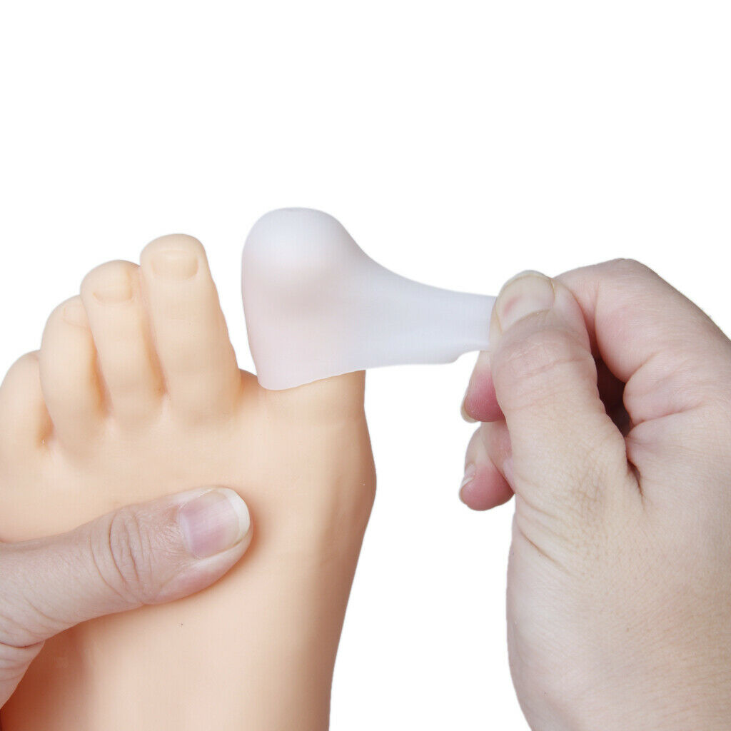 Unisex Gel Toe Caps Toenail Protectors Cushion Pads Covers for Calluses L