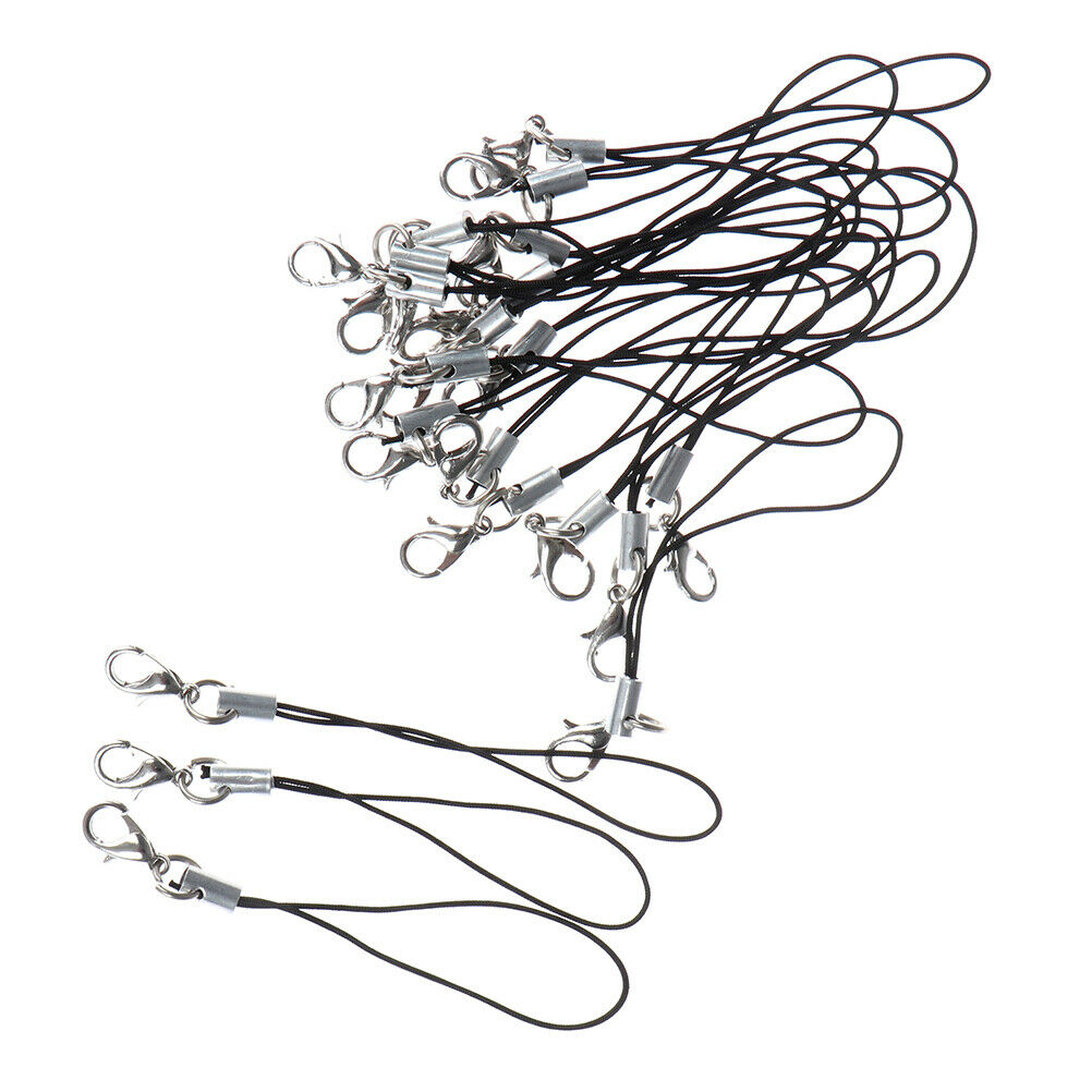 10Pcs Lanyard keychain for USB flash drive strap string bla.l8