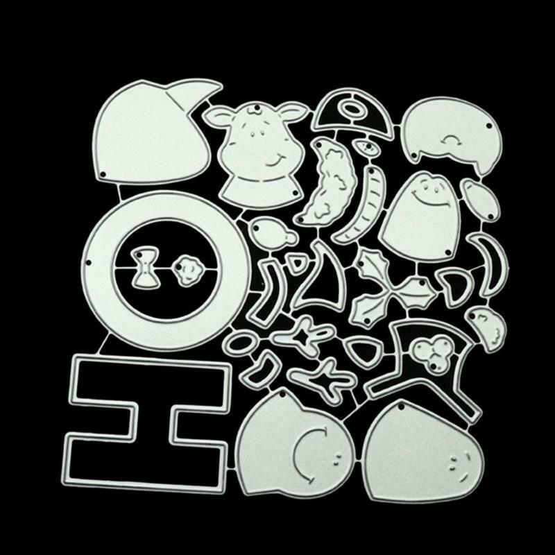Deer Penguin Metal Cutting Dies Scrapbooking Stencils DIY Paper Card Decor