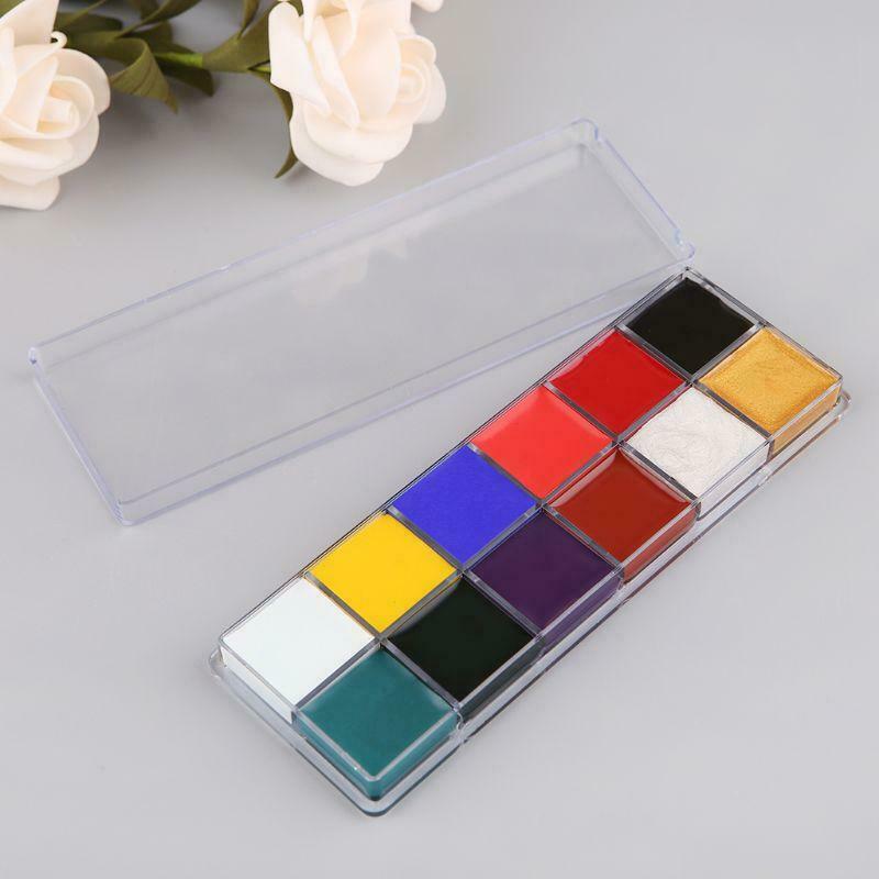 Face Body 12 Colors Oil Painting Paint Pigment for Beauty Kit Makeup Cosmetic