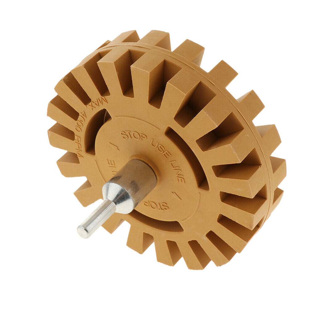 4'' Pneumatic Rubber Wheels w/ Connecting Rod Eraser Sanding Graphics Tool