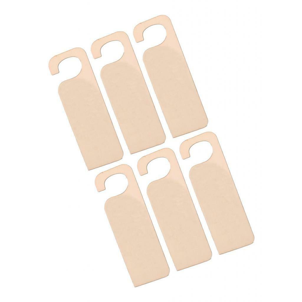 12x Unfinished Wooden Door Knob Hangers DIY Craft Hanging Warning Notice