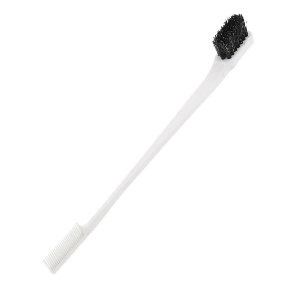 2pc Edge Control Brush Double Sided Comb Smooth Natural Look Polish Hair