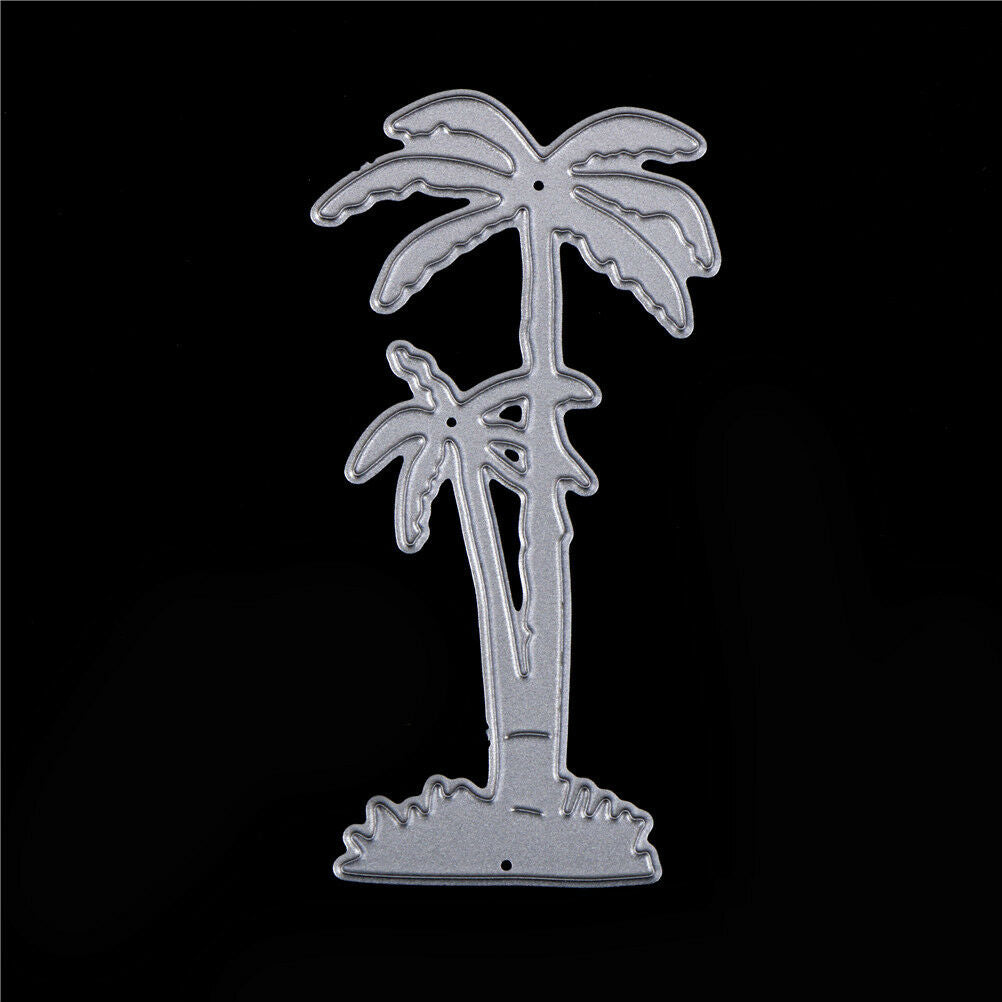 coconut tree cutting die stencil for scrapbooking album card embossing cra.l8