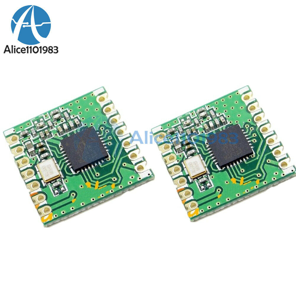 2PCS RFM69CW Wireless Transceiver 433Mhz HopeRF RFM69W-433S2 RFM12B compatible