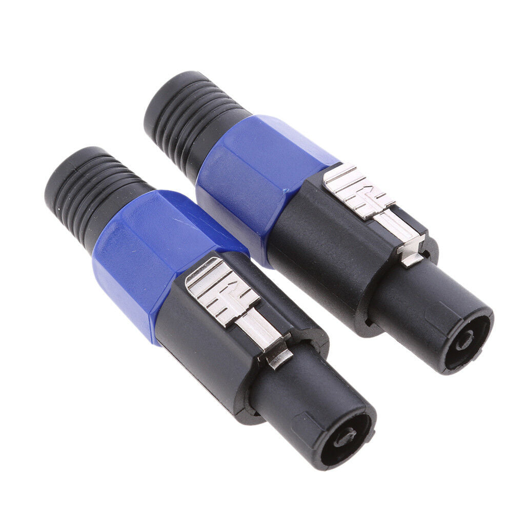 5 Pieces Professional 4-Pin Male Speaker Connector   Speaker Plug