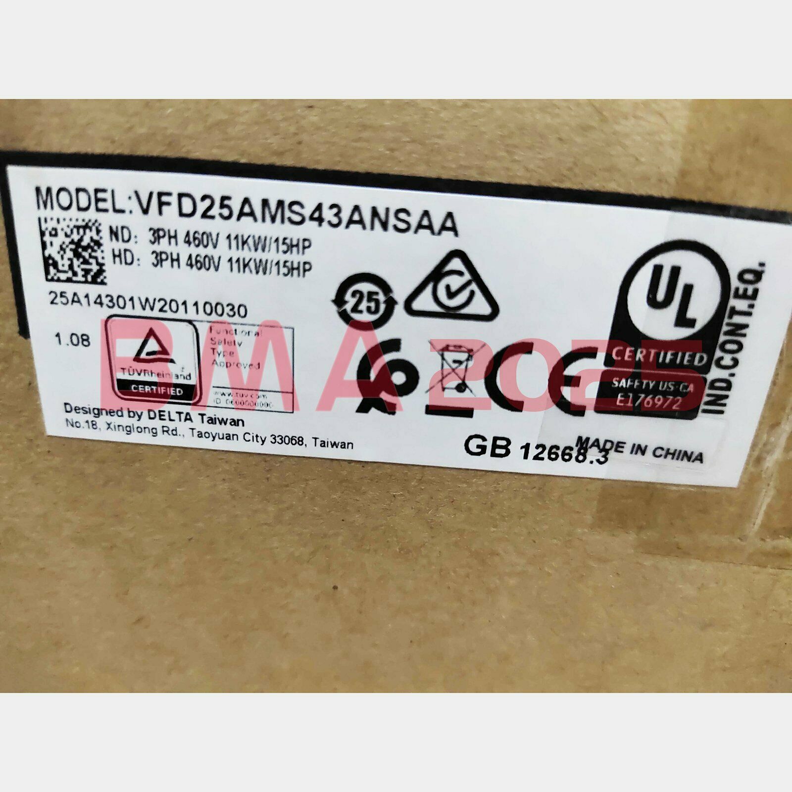 1PC Brand New VFD25AMS43ANSAA 1year warranty DHL free Ship DT9T