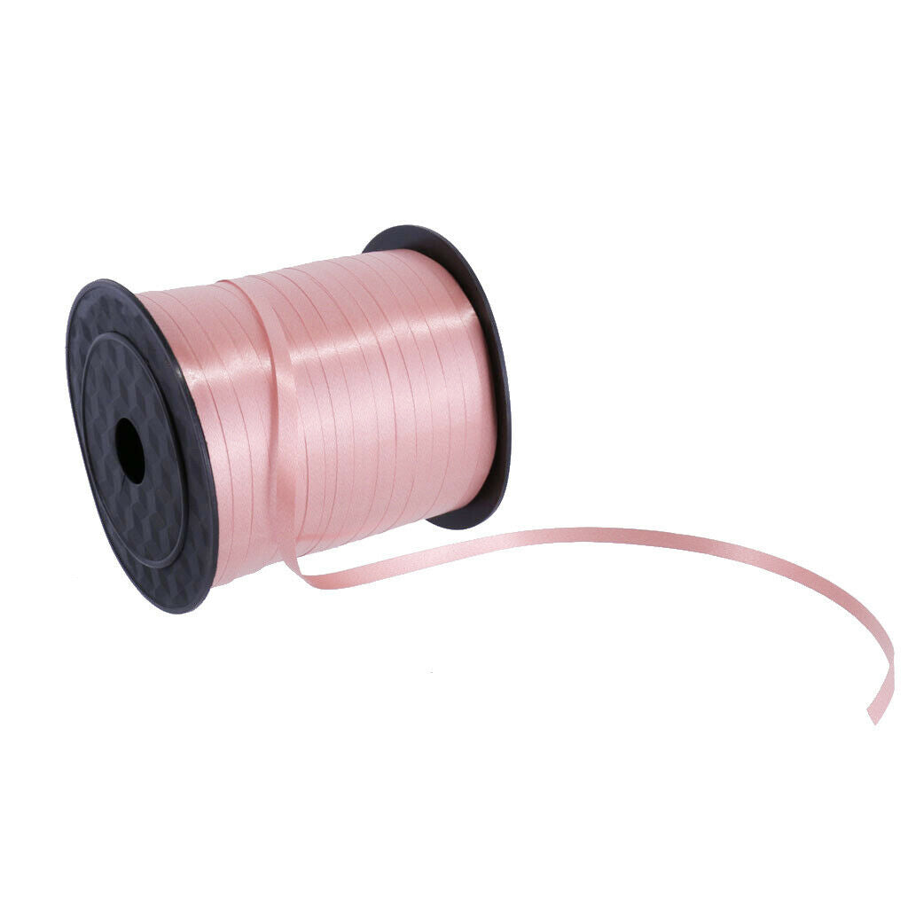 2 Rolls 225m White and Pink Balloon Curling Ribbons Helium Wedding Engagement
