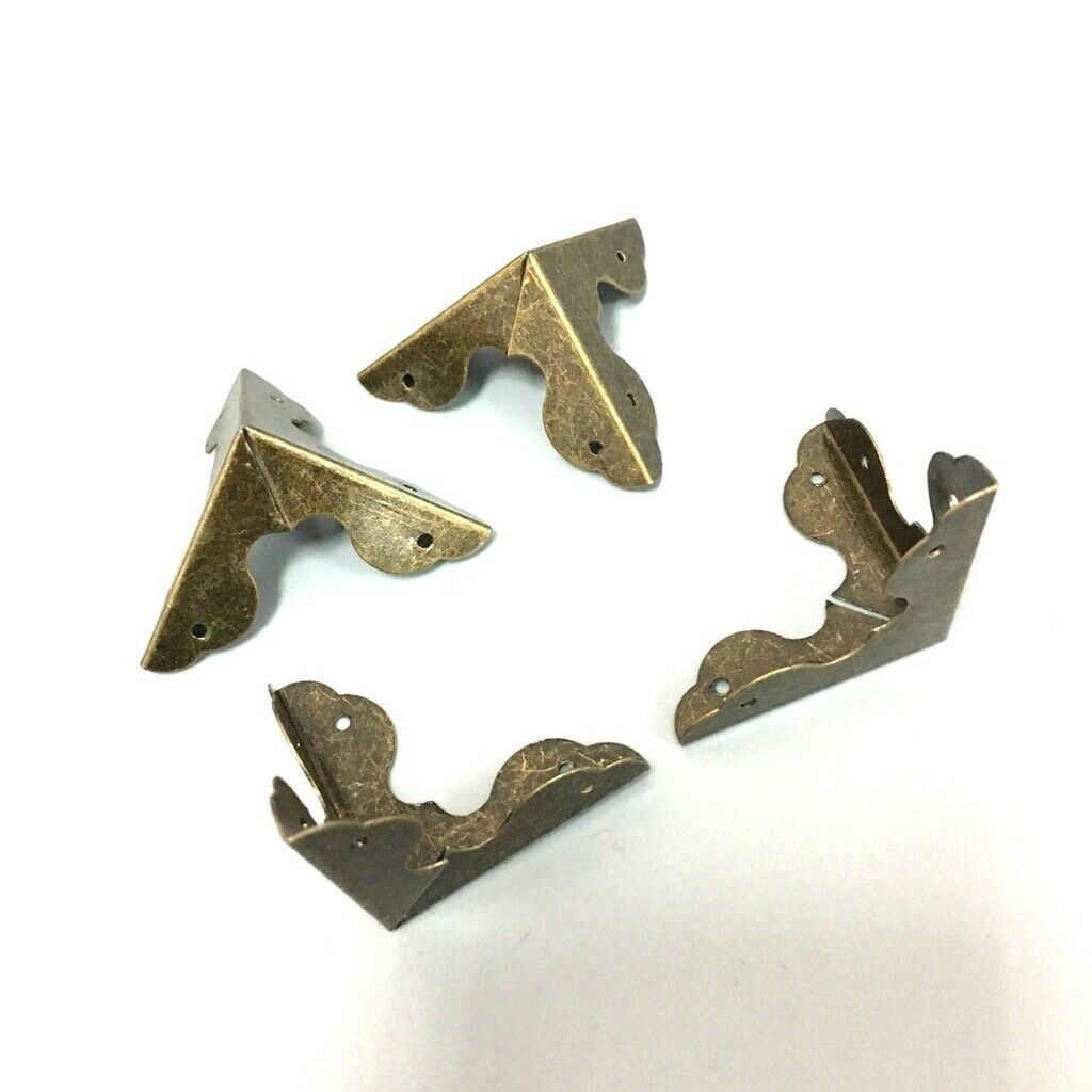 4-in-1 Sutdy Bronze Corner Guard Furniture Parts for Case Chest Replacement