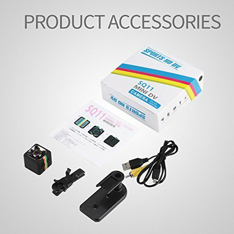 1080P Mini Car DVR Camera Spy Hidden Camcorder IR Night Vision Recorder Portable