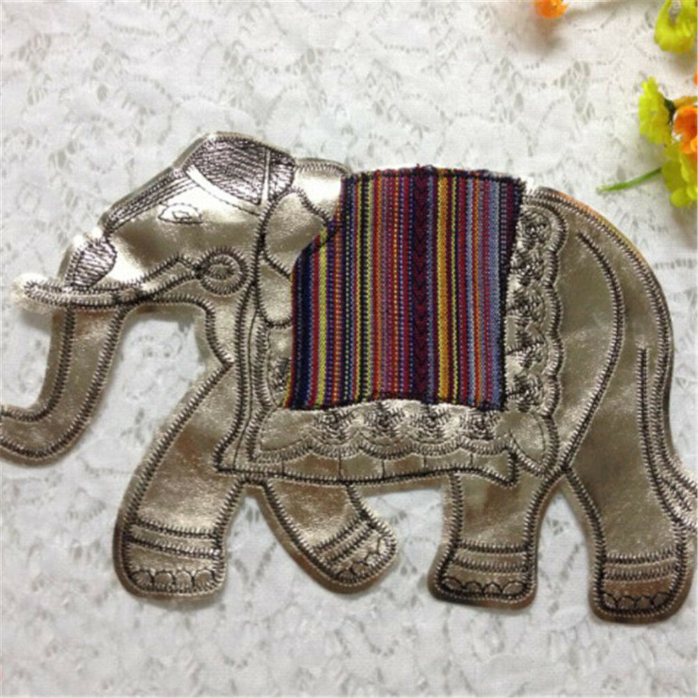 Elephant Sequins Sew On Patches For Clothes DIY Bag Clothing Coat Craf.l8