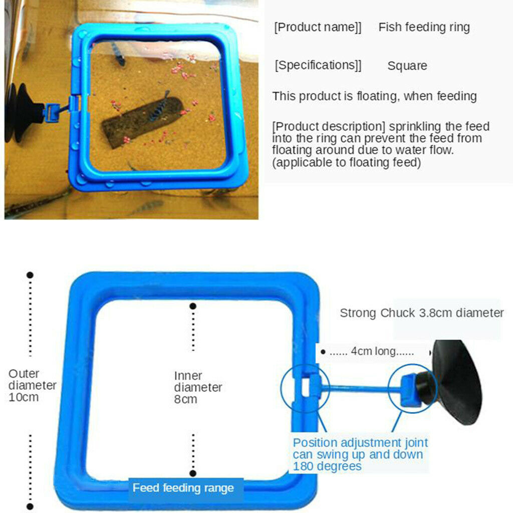 3x Plastic Floating Trays For Aquarium   Food