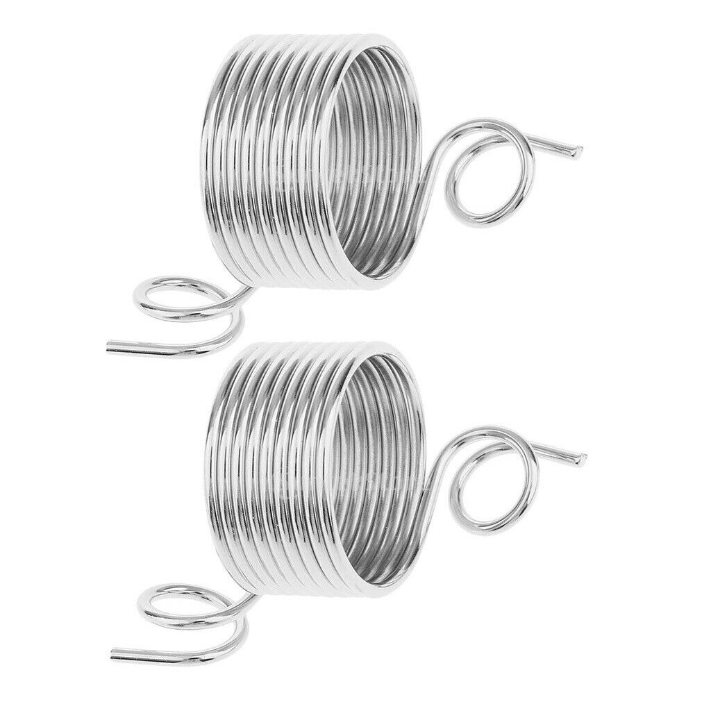 2Pack Nickel Plated Wire Thread Braiding Guide Craft Supply Knit Thimble