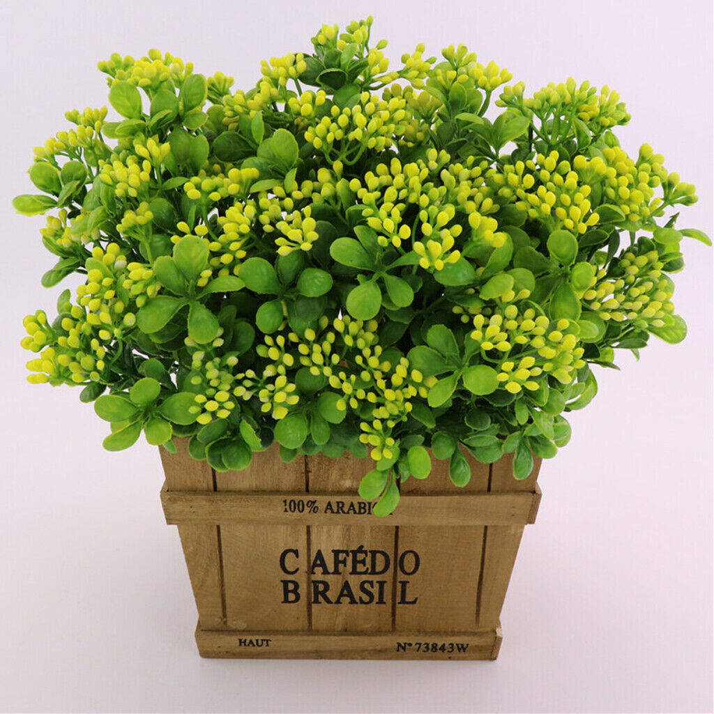 Artificial Milan Fruit Bouquet Home Office Vase Flower Decoration Yellow