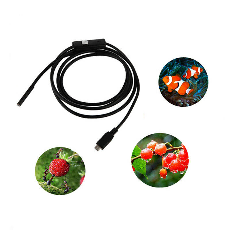 Mini Android Endoscope Waterproof Borescope USB Inspection Video Camera Record