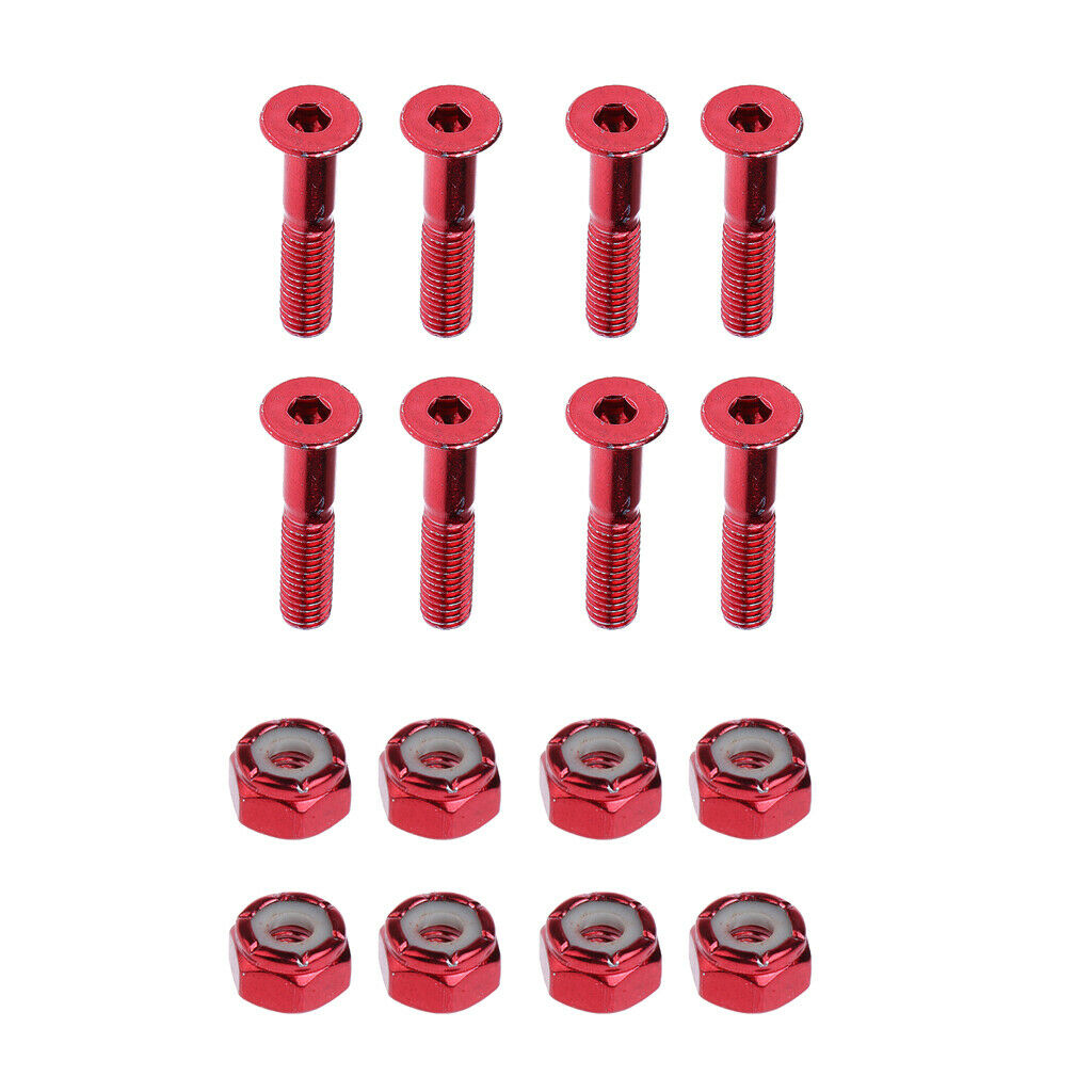 1" Skateboard Mounting Bolts Screws Flat Head Screws DIY Truck Hardware