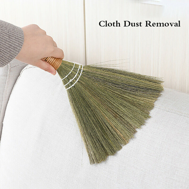 1Pcs Wooden Floor Soft Broom Sweeping Manual Grass Hair Sweeper Dust Brush To SJ