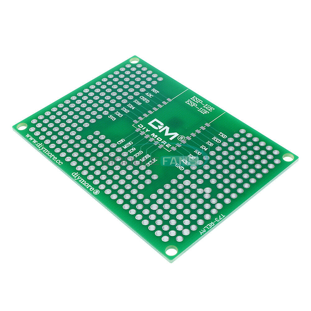 5X7CM 50X70mm Double Prototype PCB for ESP-32/ESP-32S ESP-12E/ESP-12F Wifi Relay