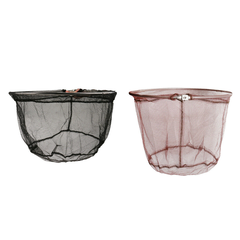 2x Folding Net Thick Head Landing Catch Grip Fish Fishing