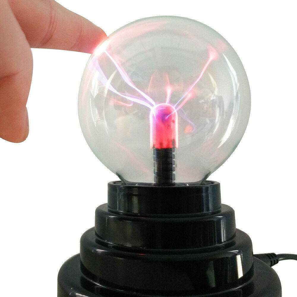 Magic Glass Plasma Ball Light Large Table Lights Sphere Night Touch Lamp Gift