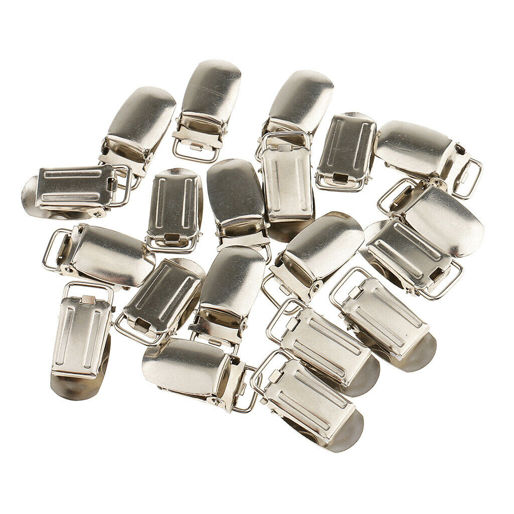 20 Pieces Pacifier Suspender Clips 15mm
