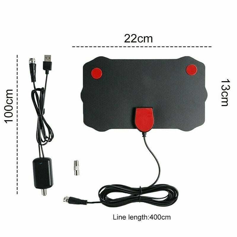 50 Mile Range HDTV Antenna 4K HD Indoor Digital TV Aerial Signal Amplifier