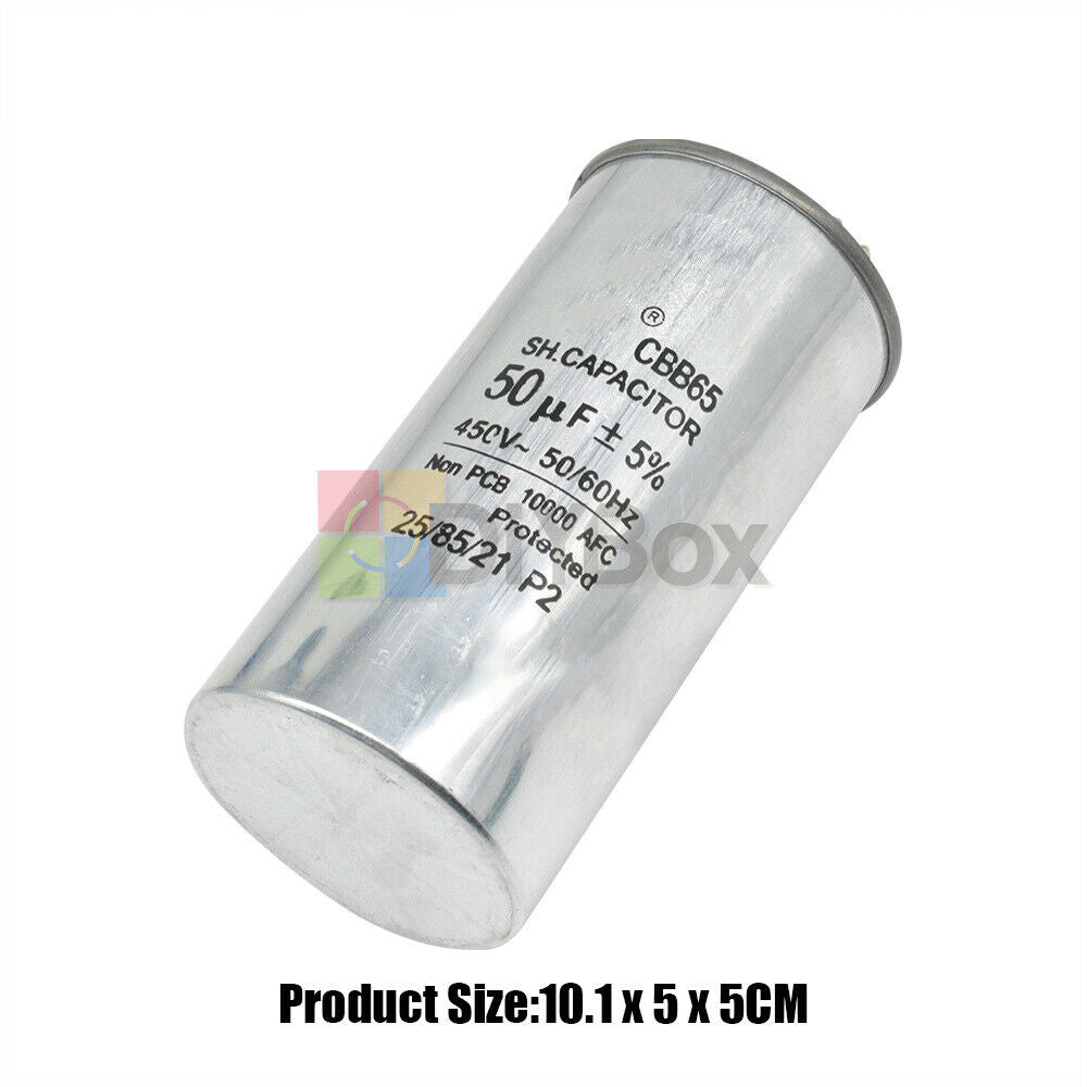 50UF 450VaH Run Motor Capacitor Compressor  Air conditioning Water Pump
