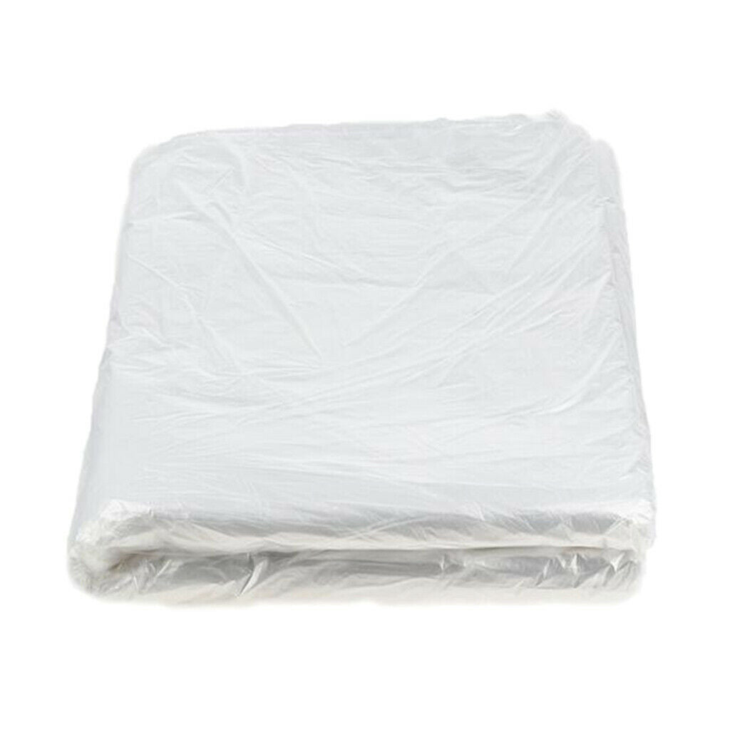 100Pcs Disposable Hair Cutting Gown Capes Clear + 100pcs Ear Cover / Gloves