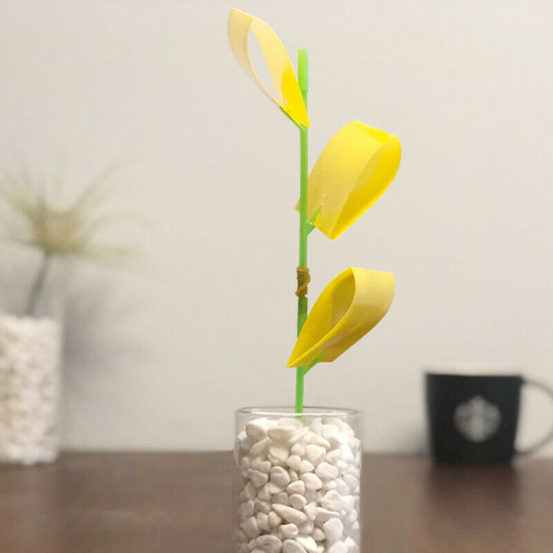 15PCS Traps Bugs Sticky Board Dual-Sided Yellow Sticky Traps Flying Plant.l8