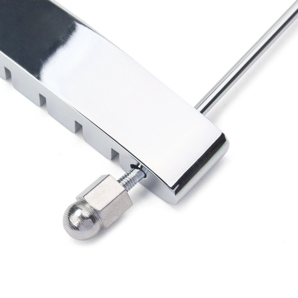 Chrome-plated trapezoid tailpiece bridge for 6-string LP guitar parts
